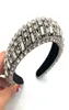 Baroque Glass Crystal Bandband Big Rectangle Diamond Fashion Designer Fashion Hair Band Ornement Rhinage Women5654136