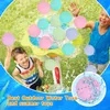 Återanvändbara vattenballonger påfyllningsbar ballong snabbfyllning självförsegling bombstänk bollar för barn simning pool 240418
