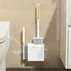Gadget de nettoyage des toilettes en silicone pas d'angle mort mur de brosse suspendue.