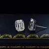 Emerald Cut 3ct Diamond Gemstone Searg Serging 100% Реал 925 стерлинговых серебряных ювелирных изделий.