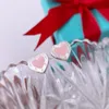 豪華なラブハートデザイナーイヤリング女性シルバーステンレス鋼オールベレンアレテスブリンコス素敵な甘いピンクハートイヤリングイヤリングイヤーリングジュエリーギフト