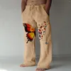 Pantaloni maschile maschile casual pattern stampato comodo uomini quotidianamente fuori prendi lo stile di danza di strada sciolti