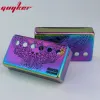 Аксессуары 1 Set Humbucker Guitar Pickup Covers Cuples Cupronickel Material Skeleton Wings Surface для гитарных деталей LP 50 52 мм