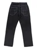 Jeans masculin pour hommes multi-poche larges de jambe large y2k street noir pantalon décontracté hip-hop vaches de travail décontracté j240507