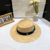 Designer de luxe chapeaux de paille designer femmes chapeau seau pêcheur chapeaux de protection solaire