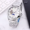 2024 Rand Designer Männer Mode omg mechanische automatische luxuriöse tourbillon Uhre Lederschild Diamond Daydate Moon Phase Bewegung Armbanduhren Herren Vatertag er