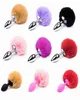 Yutong Naturey Anal Plug Bunny Tail Roestvrij staal en siliconen buttplugs Natuurspeelgoed voor vrouw mannen homo anus stimulator glad T5471248