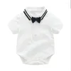 Giyim Setleri Yaz Bebek Bebek Beyefendisi Bow Tie Suit Yakışıklı Bir Yıllık Tahiller 3 Parçalı Set