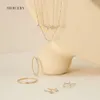 Mercery Fashion Jewelry 14k Orecchini in oro solido Diamond irregolare per donne e uomini