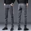 Herren Jeans All-Match-Männer Denim lässige Hochqualität Slim Male Hosen täglich klassische Teenager-Hosen Marke Dropship