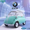 Diecast Model Cars Welly 1 18 BMW Isetta 6 Styles Previsto Modelo Car Carro Classic Metal Alloy Toy Car para crianças Coleção de presentes Decoração B1L2405