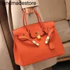 Top Handbag Layer Platinum Cowhide Big Bag pour les femmes 2024 Sac pour femmes Tempérament de sac à main