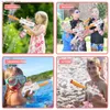 Sand Play Water Fun Beach toy summer fully automatic water gun with charging light continuous shooting party game childrens space splash gift Q240408