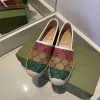 Tasarımcı Ayakkabı Espadrilles Kadın Loafers Orijin Deri Düz Balıkçı Ayakkabı Tuval Ayakkabı Lady Rahat Geri Sabahları Klasik Moda Lüks Gündelik Ayakkabı Boyutu 35-41