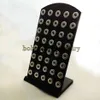Affichage acylique noir en gros-Z08 pour les bijoux à bouton instantané Fit 12 mm Snap 316E