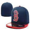 Red Sox- b lettre de baseball Caps os Gorras hommes Hip Hop Cap Sport Fashion Fashion Full Fermed Fitted Hats