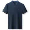 Polos męski 2024 Summer Pocket koszula Polo Maza moda Solid Kolor Casual Business T-shirt Flip kołnierz Q240508