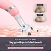 Blackhead -Entfernung Mikrodermabrasion Diamantmaschine Akne Comedo Sauganschläge Elektronische Gesichtsporenreiniger Schönheitswerkzeug - Pink/Blau