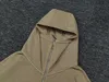 Übergroße Vintage -Hoodie -Männer Frauen höchste Qualität gewaschener Kapuze -Reißverschlussmäntel mit Kapuze mit Kapuze