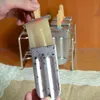 Stainless Steel Popsicle Mold Rack Ice Lolly Frozen Maker Homemade Cream with Holder 240508