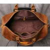 Bags Leathfocus Men's Cowhide Travel Bag Women's Weekend Handbag Large Capacity Vintage Duffle Bag Crazy Horse Leather Laptop Bag