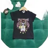 T-shirt de créateur de luxe garçons lettre noire chemise de mode