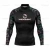 Frauen Badebekleidung Herren-Hautausschlag Guard Surfen Surfen Tauchen Badeanzug Langarm T-Shirts UV Schutz Schwimmen enge Surf-T-Shirt-Fitnessstudio-Kleidung