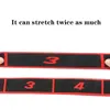 Yoga Pull Strap Belt Polyester Latex Elastic Latin Dance Stretching Band Loop Pilates GYM Fitness Exercise Resistance Bands 240423