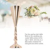 Vasi Golden Iron Vase European European European Exquisite decorativo fiore vintage per matrimonio El Party Home 12x42cm / 4.7x16.5in