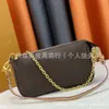 2024 Ny version Pochette Accessoires Handväska dubbelkedja Enkel axel Diagonal Cross Women's Bag 80% Factory Wholesale