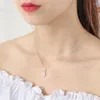 Colliers pendants coréens mignon pingouin littéraire littéraire animal argenté couleur clavicule chain de chaîne pour femmes bijoux de mode anniversaire de fête de bijoux de mode