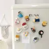 3PCSFridge Magnets Gourmet Refrigerator 3D Stereo Food Stickers Personalized Decorative Egg Bread Creative Stickers