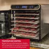 FD -7SSD Digital Food Dehydrator для говяжьей резкости, сушеных фруктов и собак - 7 подносов из нержавеющей стали - серебро - идеально подходит для здоровых закусок и лакомств для домашних животных