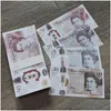 Other Festive Party Supplies Prop Money Toys Uk Pound Gbp British 5 10 20 50 Fake Notes Toy For Kids Christmas Gifts Or Video Film Dro Otx62