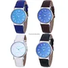 Blue Light Neutral Dames Watch Fashion Mens Belt Quartz Gift Table