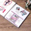 Albums Nieuw linnen 16inch Diy Foto Album Liefhebbers Verjaardag Geschenk Wedding Foto's Baby Foto ABLUM Scrapbook Papier Crafts Albums Sticky