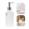 Dispensateur de savon liquide en céramique bouteille de salle de bain distribution de salles de bains rechargeables conditionneur de shampooing cuisine