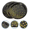 Dîner jetable 16pcs Asies en papier Solid Black Cake Plate Decorative Table Table Play (9inch)