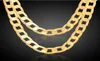 S 18K Real Gold plaqué Menwomen 7mm10mm12mm 11 Figaro Chain Hiphop Colliers Fashion Costume Colliers Bijoux Whars4188233