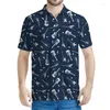 Polos pour hommes de guitare dessin animé Polo Polo