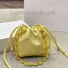 Projekt mody Klasyczny mini mini sześciornikowa torba do wiadra skórzana Materiał Odłączany łańcuch Super-In-One Crossbody Bag 240508