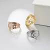 Bagues de mariage skyrim origami renard anneau en acier inoxydable inoxydable resisenable anneaux de doigt de bijoux
