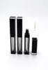 Étiquette privée personnalisée 4 ml Black Square Lip Gloss Tube Conteneur VIDE Repstick Lip Gloss Tobues Rechargeable Berm Berch Berfts Container2137238