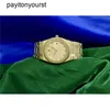 Designer Mens Audemar Pigue Watch Royal Oak Apf Factory 18K Giallo oro orologio Wdiamonds Data