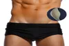 Black Solid 2020 Swimsuit Mended Mens Swim Briefs Sexy Summer Beach Wear Zwembroek Heren Push Up Cup Gay Swimwear Men6294348