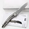 0707CF Flipper Vouwmes 3,5 "20cv Satin Blade koolstofvezel handgrepen overlevingscamping tactische pocket messen hulpprogramma EDC Tools