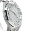 Designer Audemar Pigue Watch Royal Oak APF Factory Platinum 36 mm Diamond Dialbezel 14813pt.zz.0789pt.01