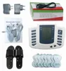 Stimulateur électrique Full Corps Relax Muscle Digital Massager Pulse Tens Acupuncture with Therapy Slipper 16 PCS Electrode Pad1091321