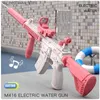 Sand Play Water Fun Gun Toys 2024 New Electric M416 Glock Pistol Shooting Toy entièrement automatique Summer Beach Children Boys and Girl Giftl2404 Q240408