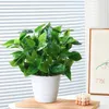 Decoratieve bloemen 33 cm 7forks kunstmatige pothos planten nep buitenbladeren plastic muur hangend gras klimop zonder pot voor huistuin